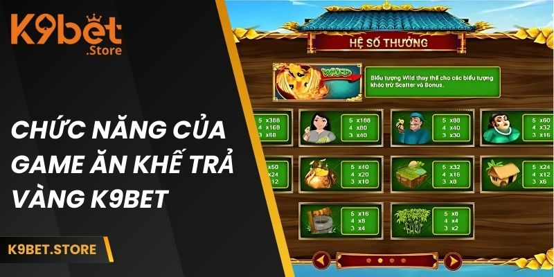 Các chức năng chính của game